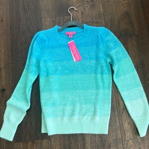 Ombré blue Lilly Pulitzer sweater.